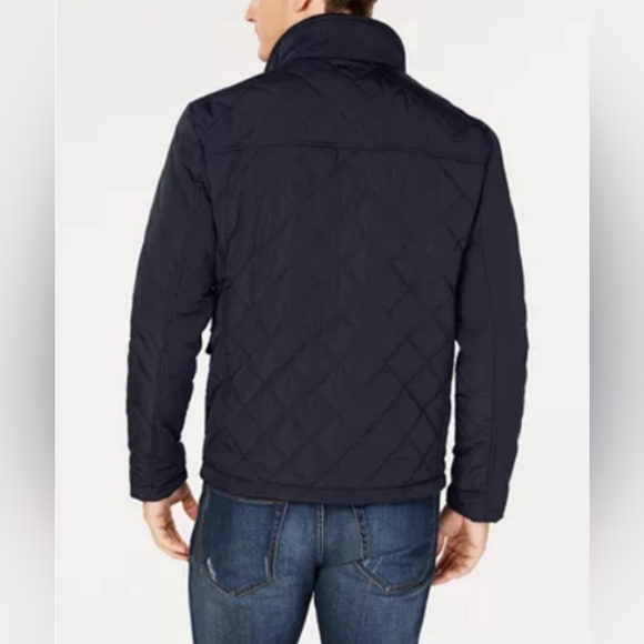 Calvin Klein Mixed Media Quilted Barn Jacket - Picture 2 of 3